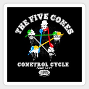 The Five Cones Sticker